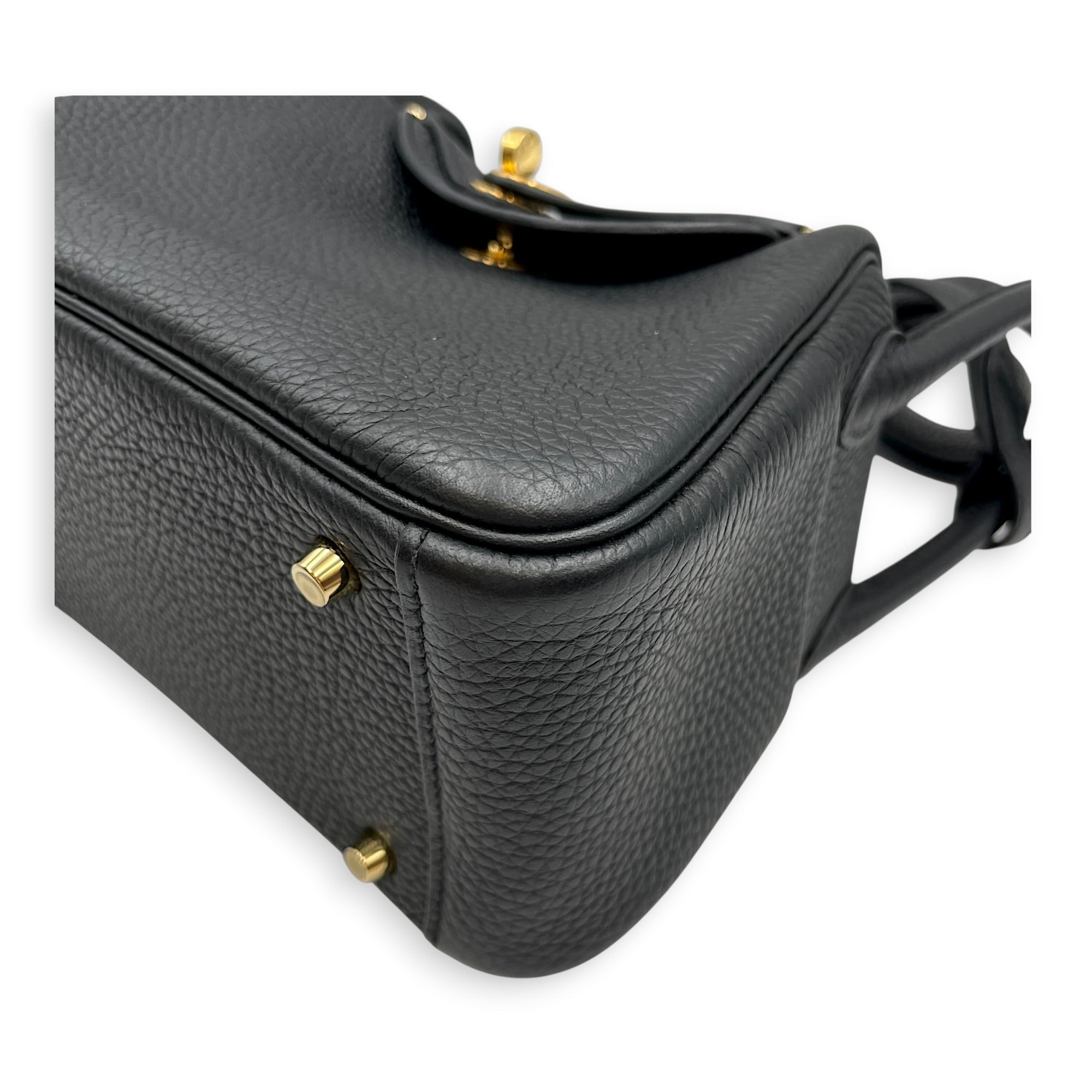 Lindy Mini Black in Clemence Gold hardware CL2606-21883 6