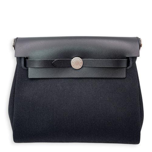 Herbag Mini Black in Vache Hunter/Toile Palladium hardware CL2606-21884 1