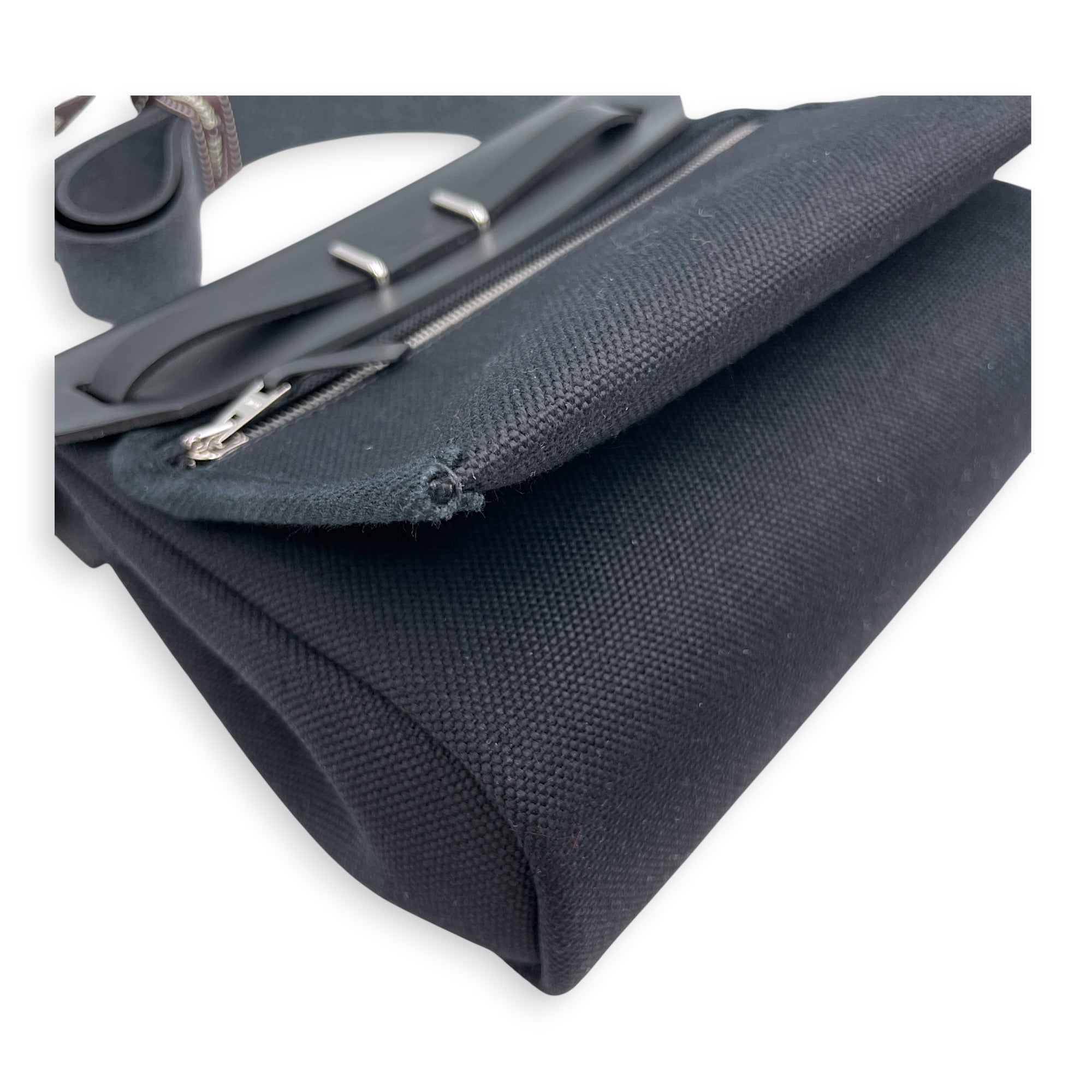 Herbag Mini Black in Vache Hunter/Toile Palladium hardware CL2606-21884 11