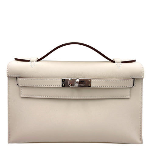 Kelly Pochette Nata in Swift Palladium hardware CL2606-21891 1