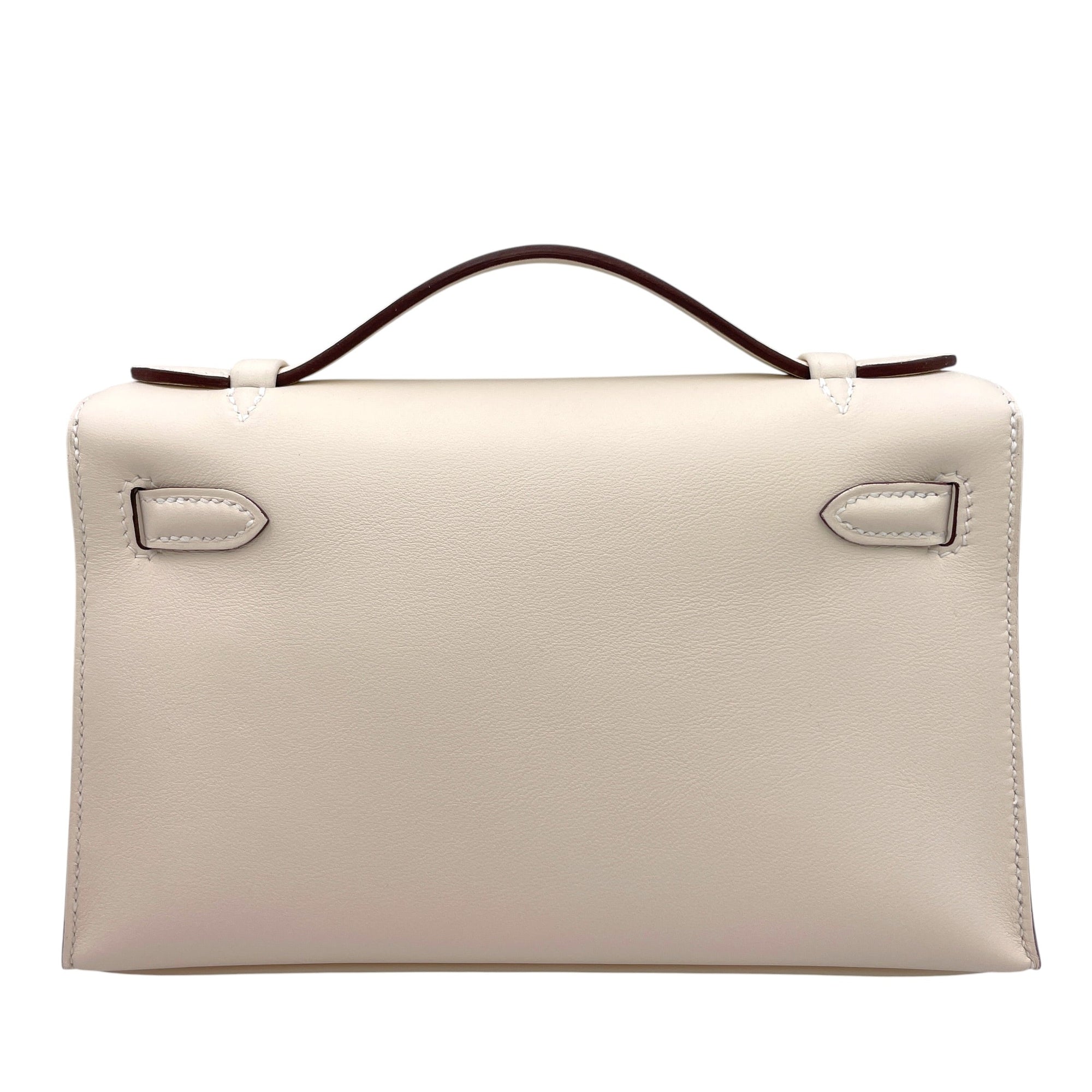 Kelly Pochette Nata in Swift Palladium hardware CL2606-21891 2