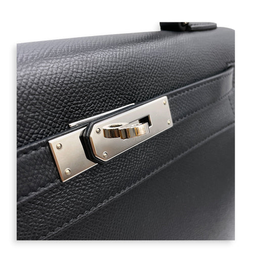 Sellier Kelly 28 Black in Epsom Palladium hardware CL2606-21892 12