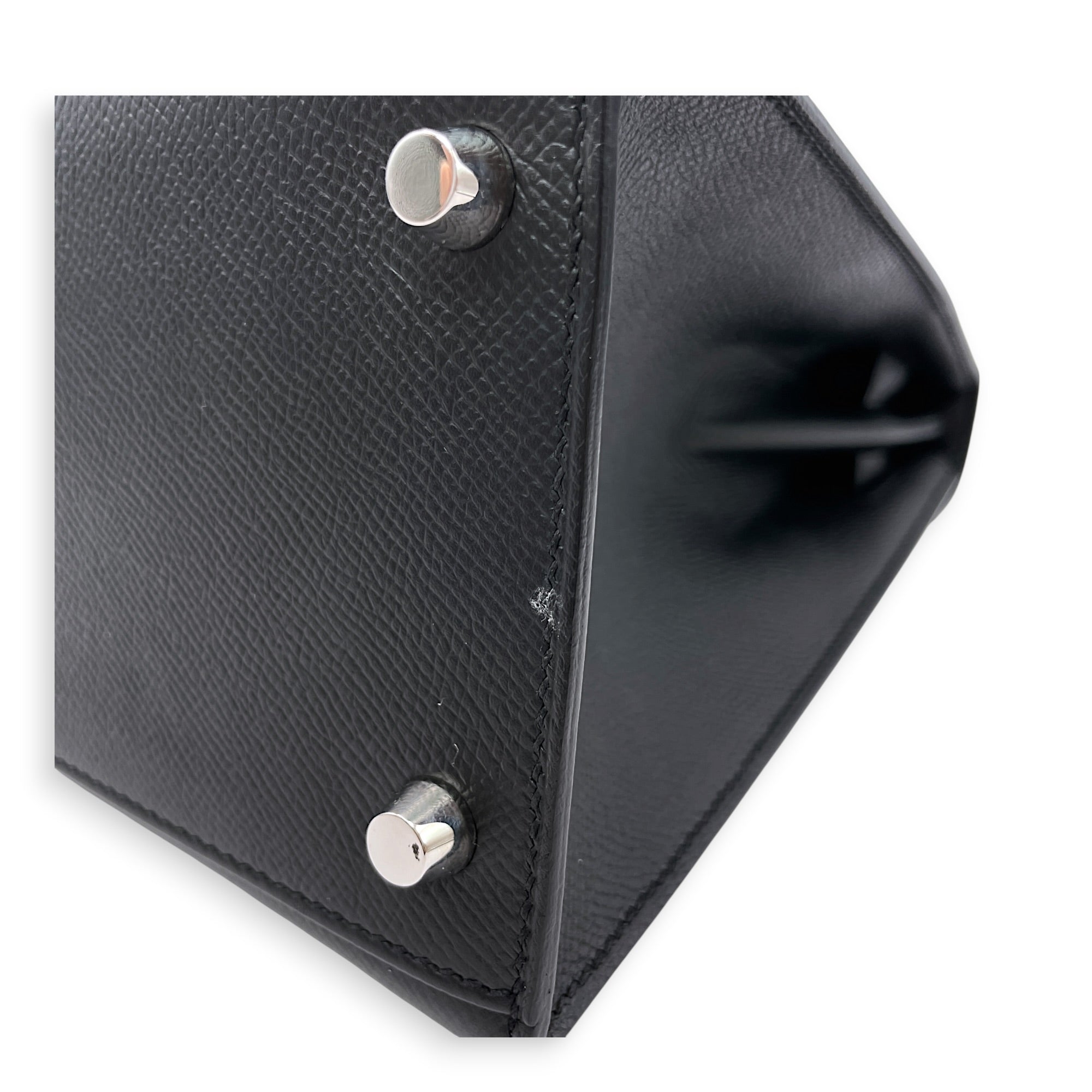 Sellier Kelly 28 Black in Epsom Palladium hardware CL2606-21892 13