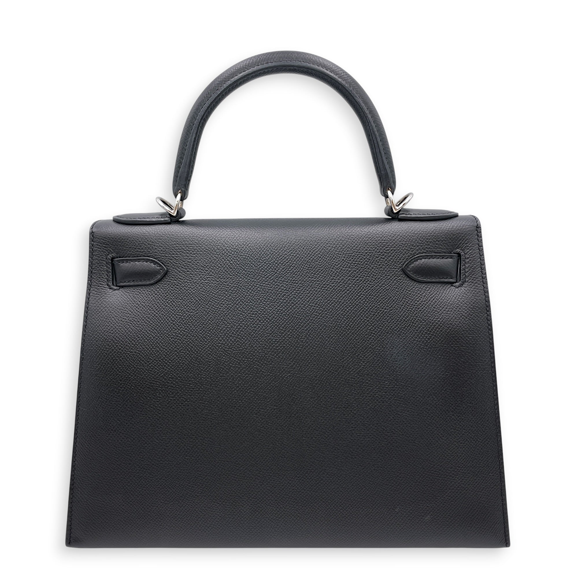 Sellier Kelly 28 Black in Epsom Palladium hardware CL2606-21892 2