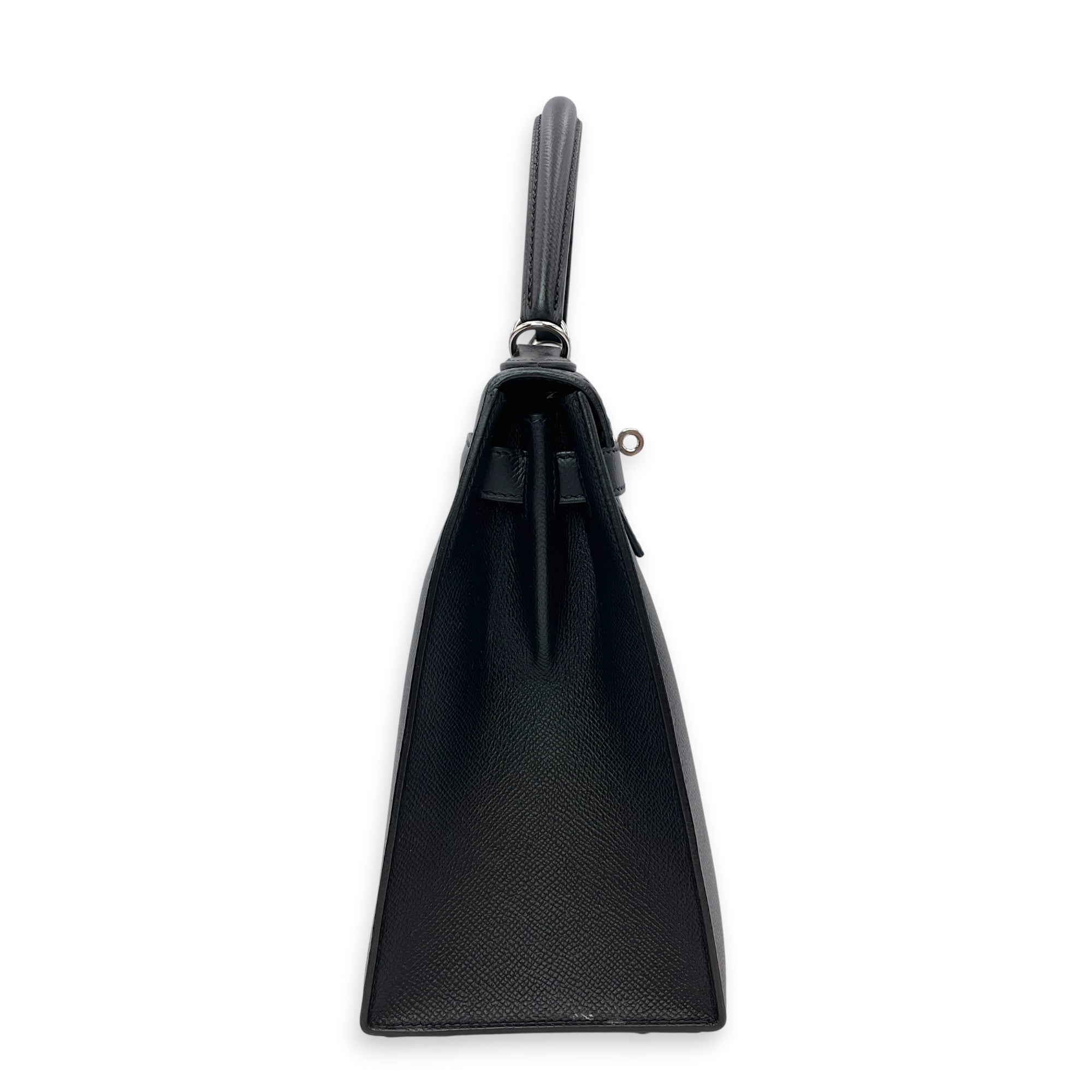 Sellier Kelly 28 Black in Epsom Palladium hardware CL2606-21892 3