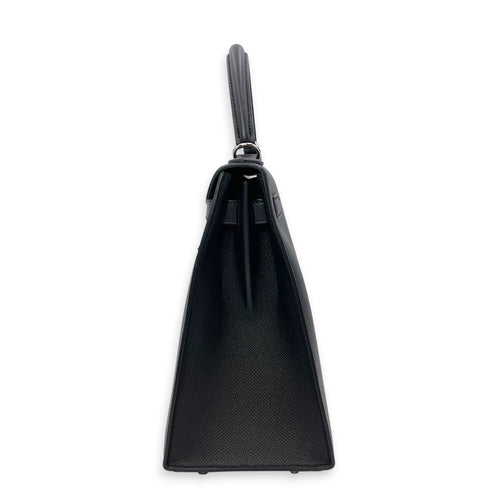 Sellier Kelly 28 Black in Epsom Palladium hardware CL2606-21892 4