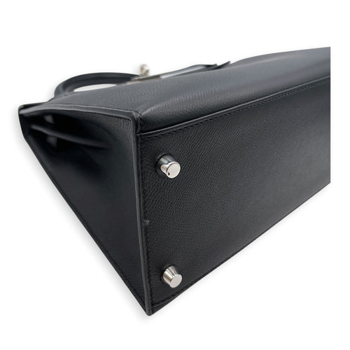 Sellier Kelly 28 Black in Epsom Palladium hardware CL2606-21892 5
