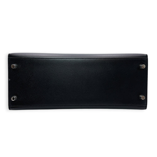 Sellier Kelly 28 Black in Epsom Palladium hardware CL2606-21892 7