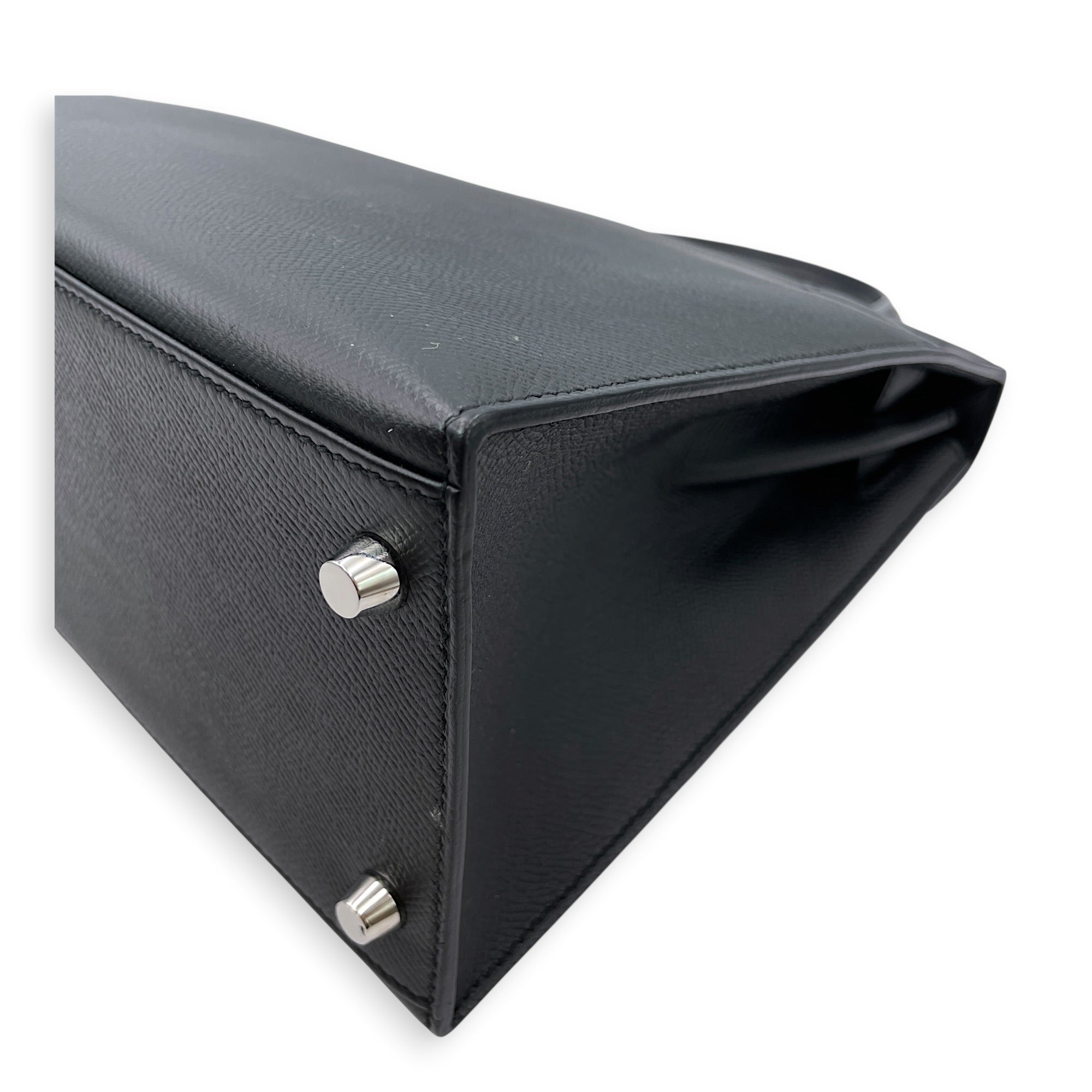 Sellier Kelly 28 Black in Epsom Palladium hardware CL2606-21892 8