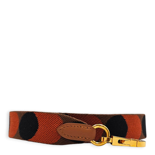 Flipperball Sangle Cavale. 25mm by 70cm  Noisette/Cuivre/Gold Bag Accessory in Toile/Swift Gold hardware CL2606-21893 1