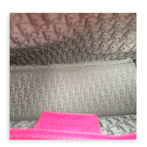 Lady Dior Medium Pink Top Handle Bag in Calfskin Silver hardware CL2606-21895 6