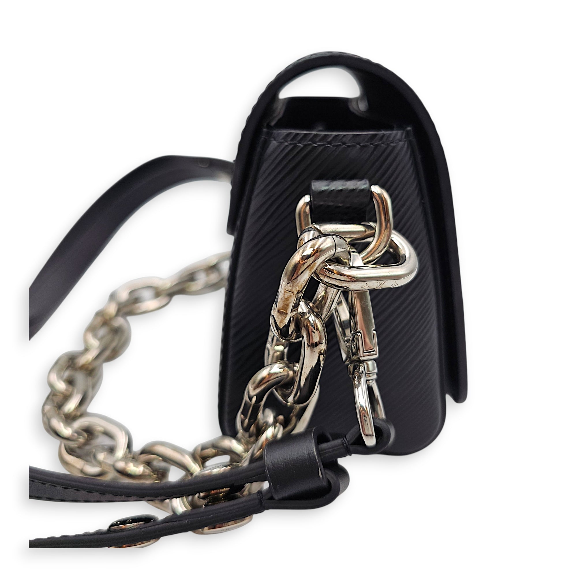 Twist PM Black Crossbody Bag in Epi Leather Silver hardware CL2606-21896 3