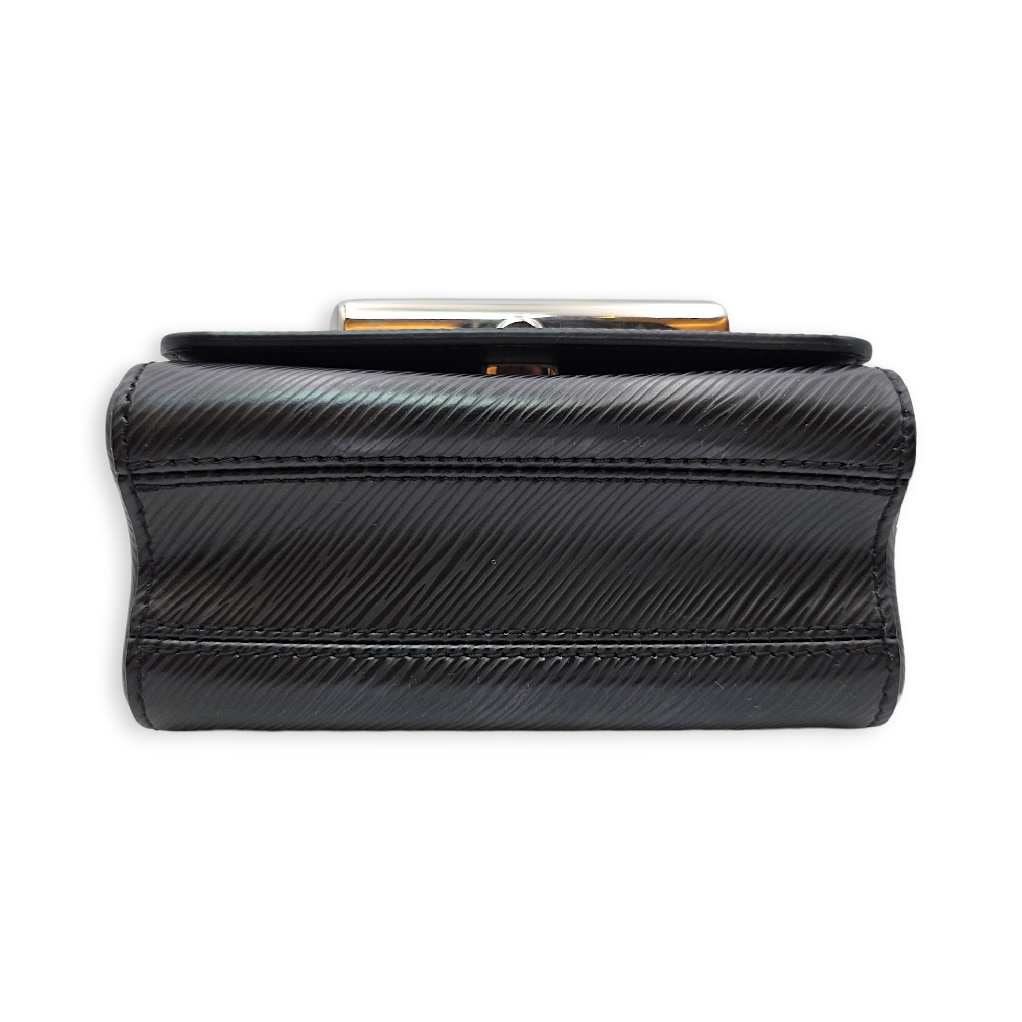 Twist PM Black Crossbody Bag in Epi Leather Silver hardware CL2606-21896 5