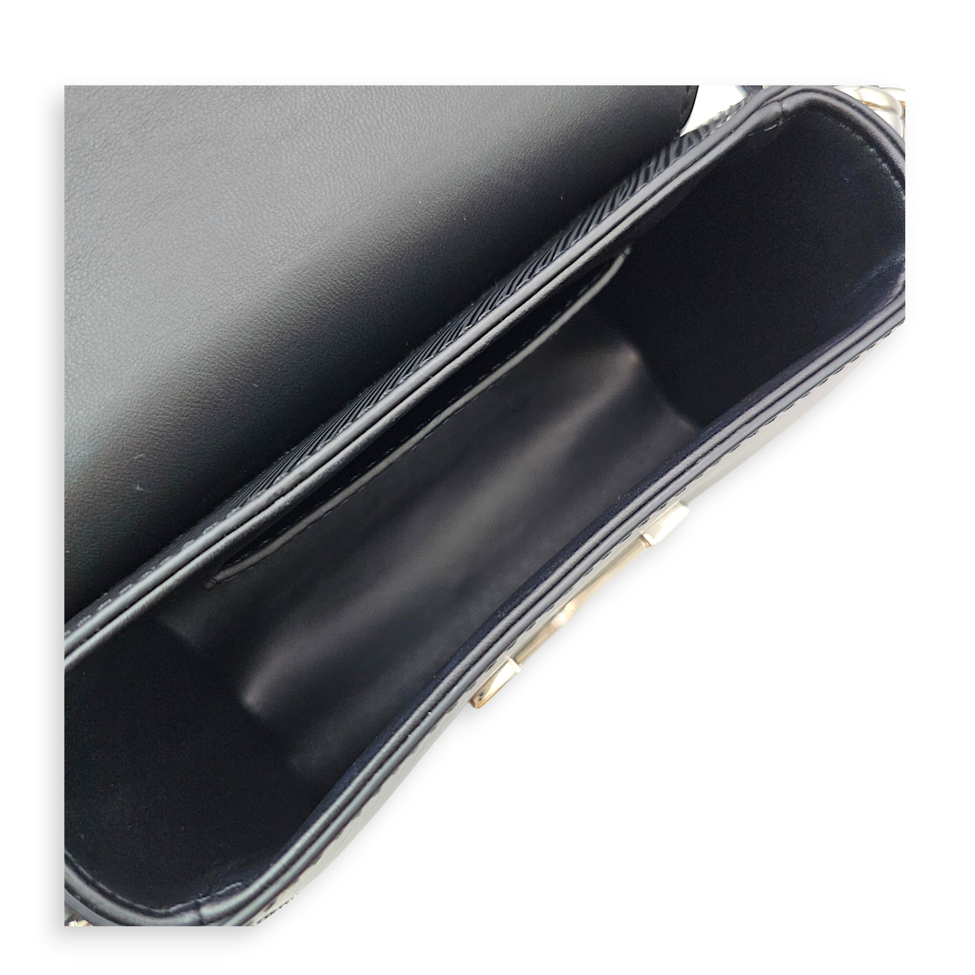 Twist PM Black Crossbody Bag in Epi Leather Silver hardware CL2606-21896 6