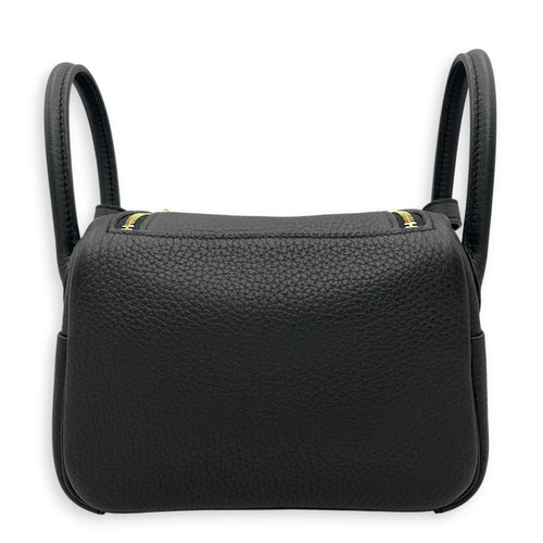 Lindy Mini Black in Clemence Gold hardware CL2606-21906 2