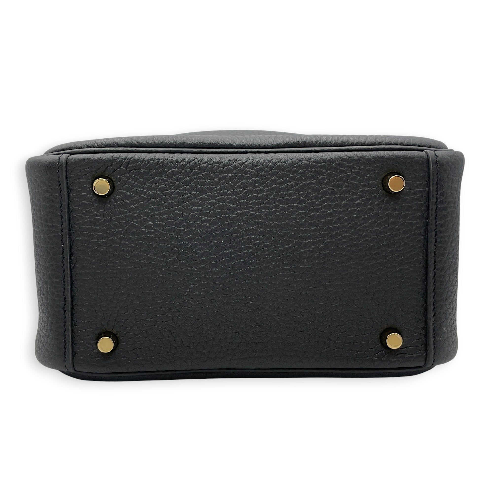 Lindy Mini Black in Clemence Gold hardware CL2606-21906 5