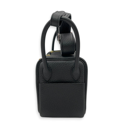 Lindy Mini Black in Clemence Gold hardware CL2606-21906 3