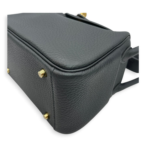 Lindy Mini Black in Clemence Gold hardware CL2606-21906 7