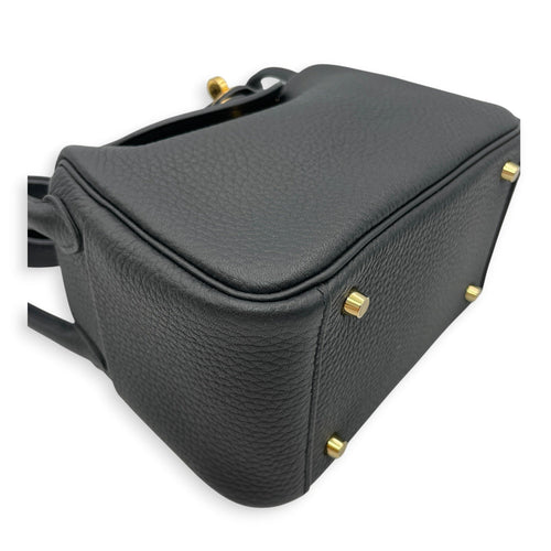 Lindy Mini Black in Clemence Gold hardware CL2606-21906 8