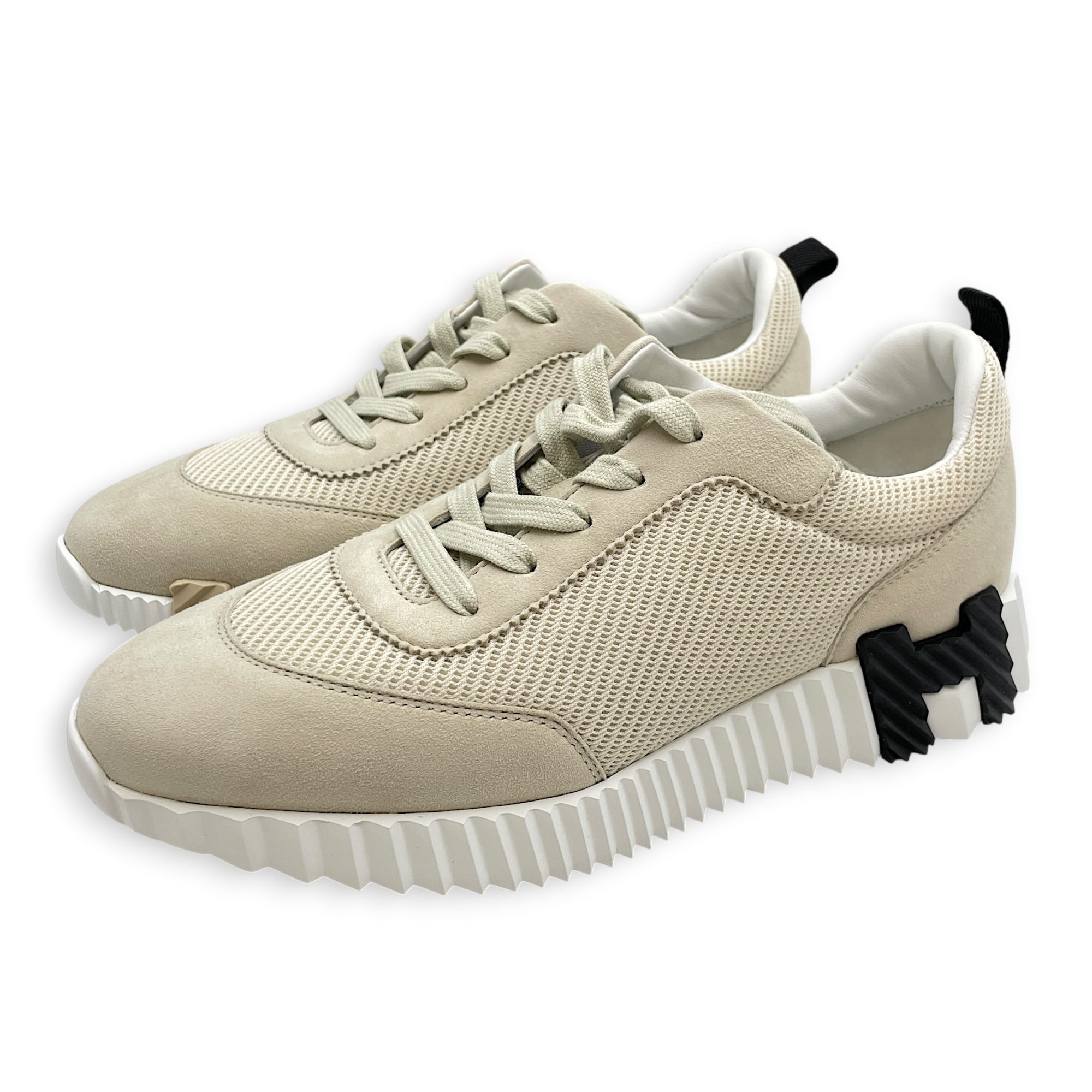 Bouncing 39 Beige Glaise Sneakers in Suede Goat CL2606-21912 3