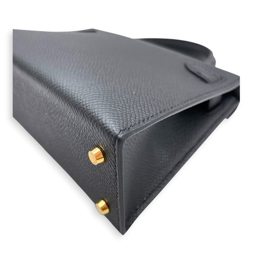 Sellier Kelly 20 Black in Epsom Gold hardware CL2606-21915 10