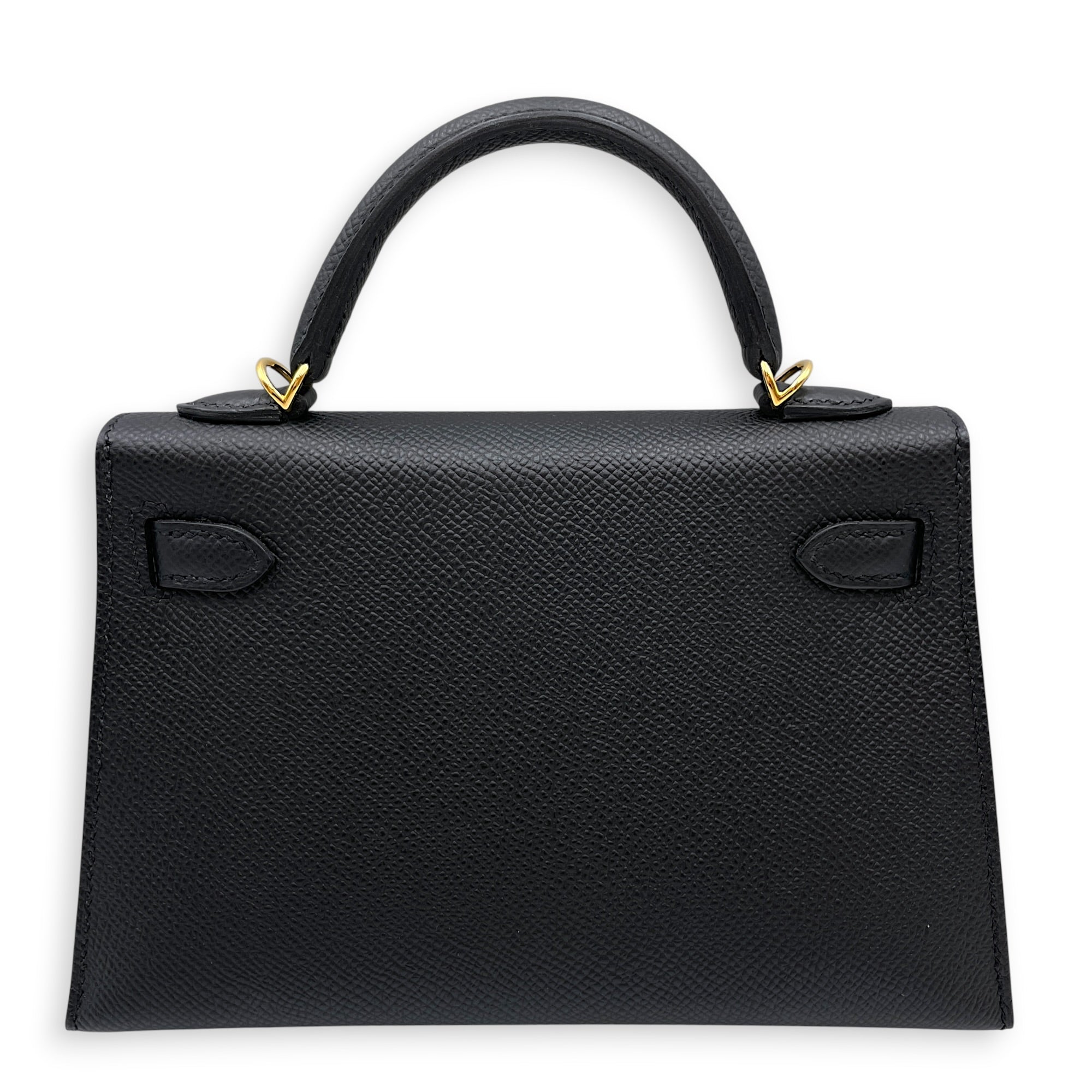 Sellier Kelly 20 Black in Epsom Gold hardware CL2606-21915 2