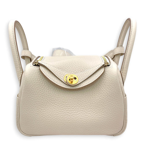 Lindy II Mini Craie in Clemence Gold hardware CL2606-21919 1