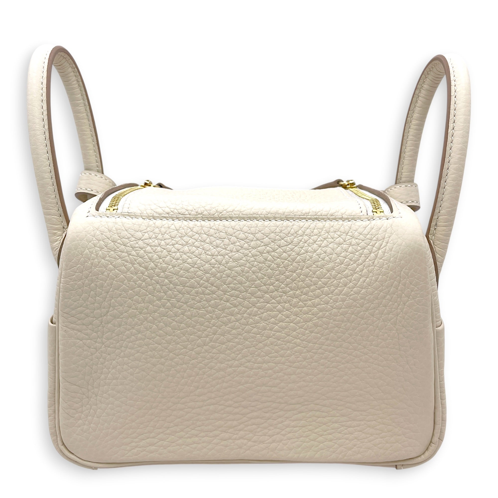 Lindy II Mini Craie in Clemence Gold hardware CL2606-21919 2