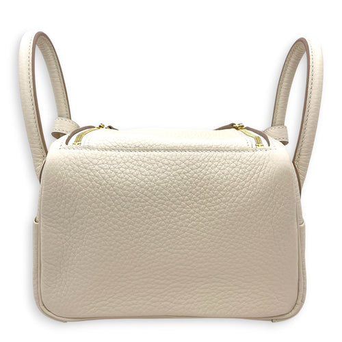 Lindy II Mini Craie in Clemence Gold hardware CL2606-21919 2