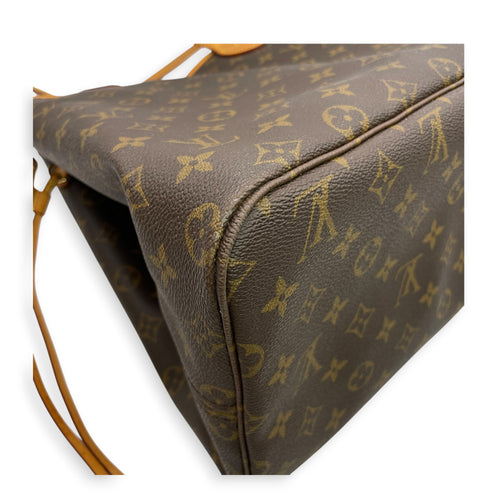 Monogram Neverfull GM Brown Tote Bag in Canvas Gold hardware