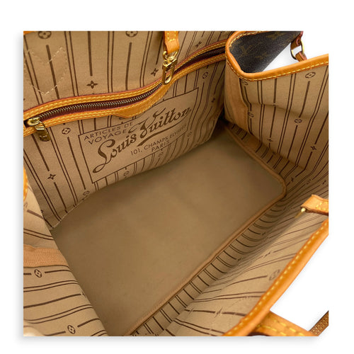 Monogram Neverfull GM Brown Tote Bag in Canvas Gold hardware
