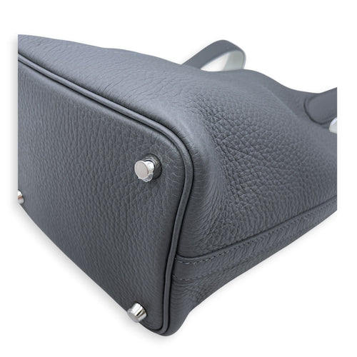 Picotin Eclat 18 Ardoise/Gris Platine in Clemence/Swift Palladium hardware CL2606-21922 10