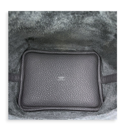 Picotin Eclat 18 Ardoise/Gris Platine in Clemence/Swift Palladium hardware CL2606-21922 4