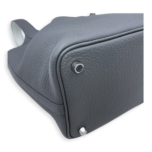 Picotin Eclat 18 Ardoise/Gris Platine in Clemence/Swift Palladium hardware CL2606-21922 9