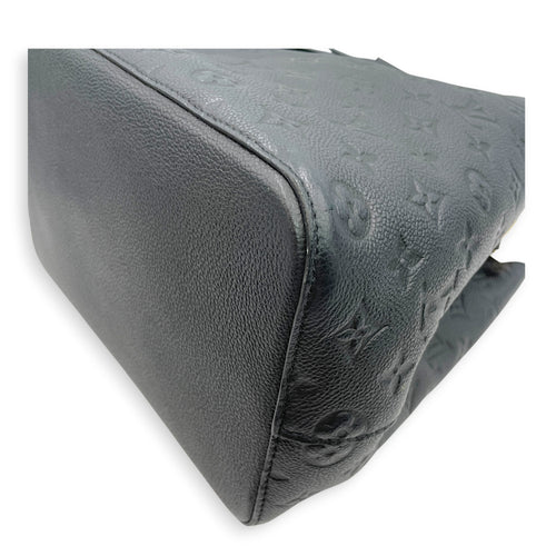 NeoNoe MM Monogram Black Bucket Bag in Empreinte Leather Gold hardware
