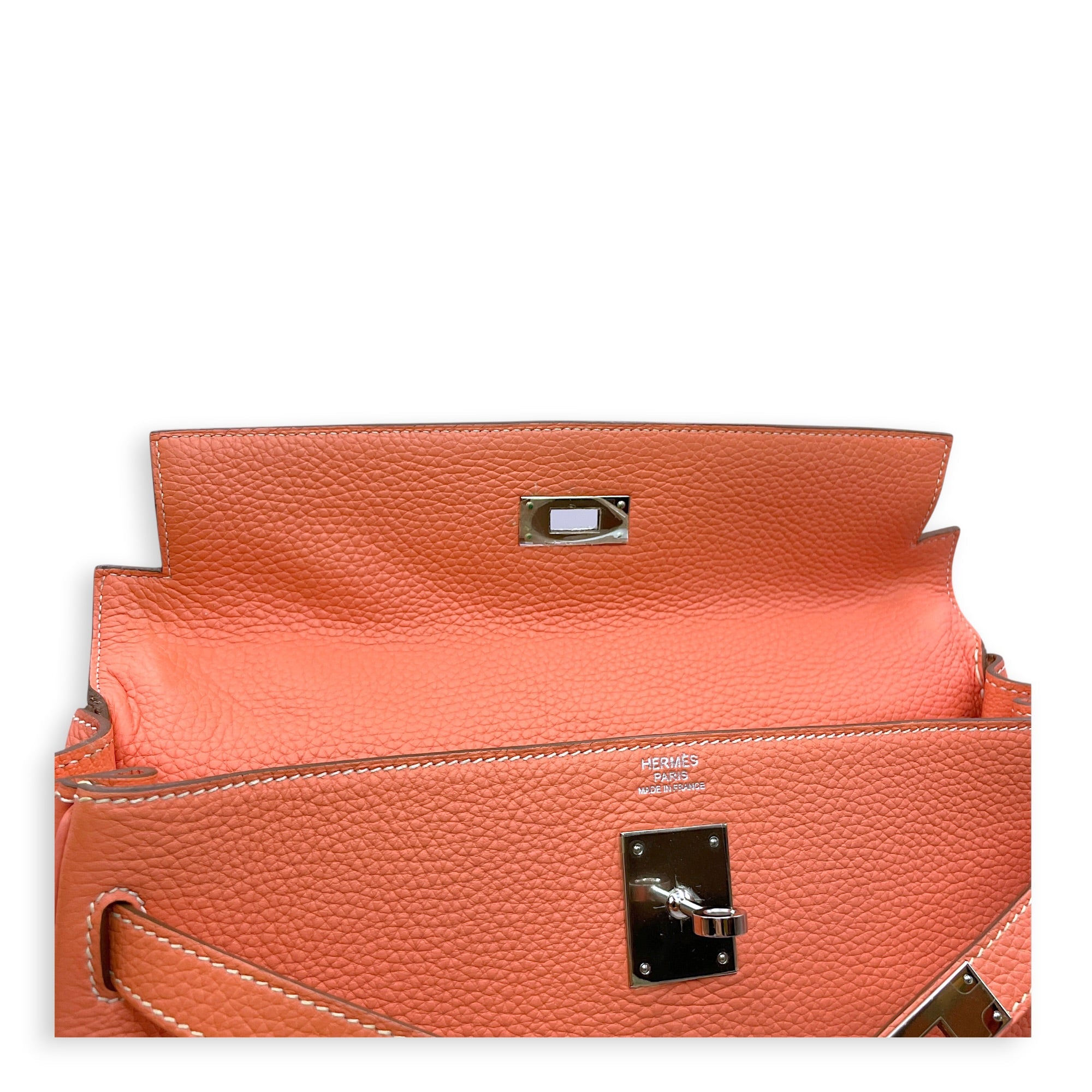 Kelly 32 Crevette in Clemence Palladium hardware CL2606-21924 14