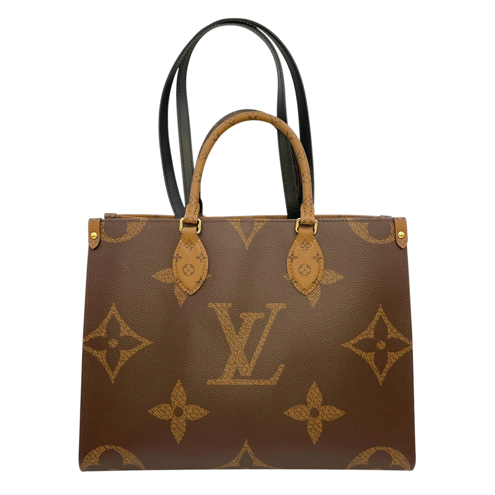 Reverse Monogram OnTheGo MM Brown Tote Bag in Canvas CL2606-21926 10