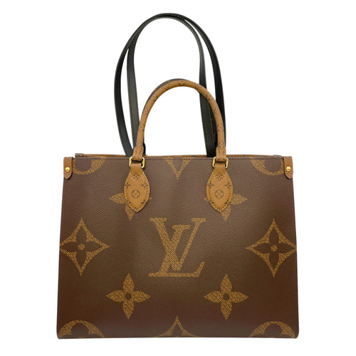 Reverse Monogram OnTheGo MM Brown Tote Bag in Canvas CL2606-21926 10