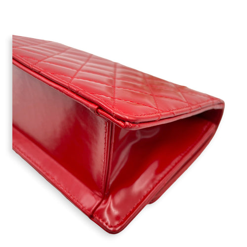 Flap Mini Red Crossbody Bag in Patent Leather Gold hardware CL2606-21931 11