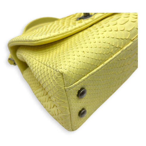 Coco Yellow Top Handle Bag Silver hardware CL2606-21933 11