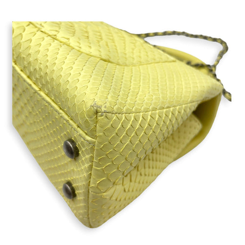 Coco Yellow Top Handle Bag Silver hardware CL2606-21933 14