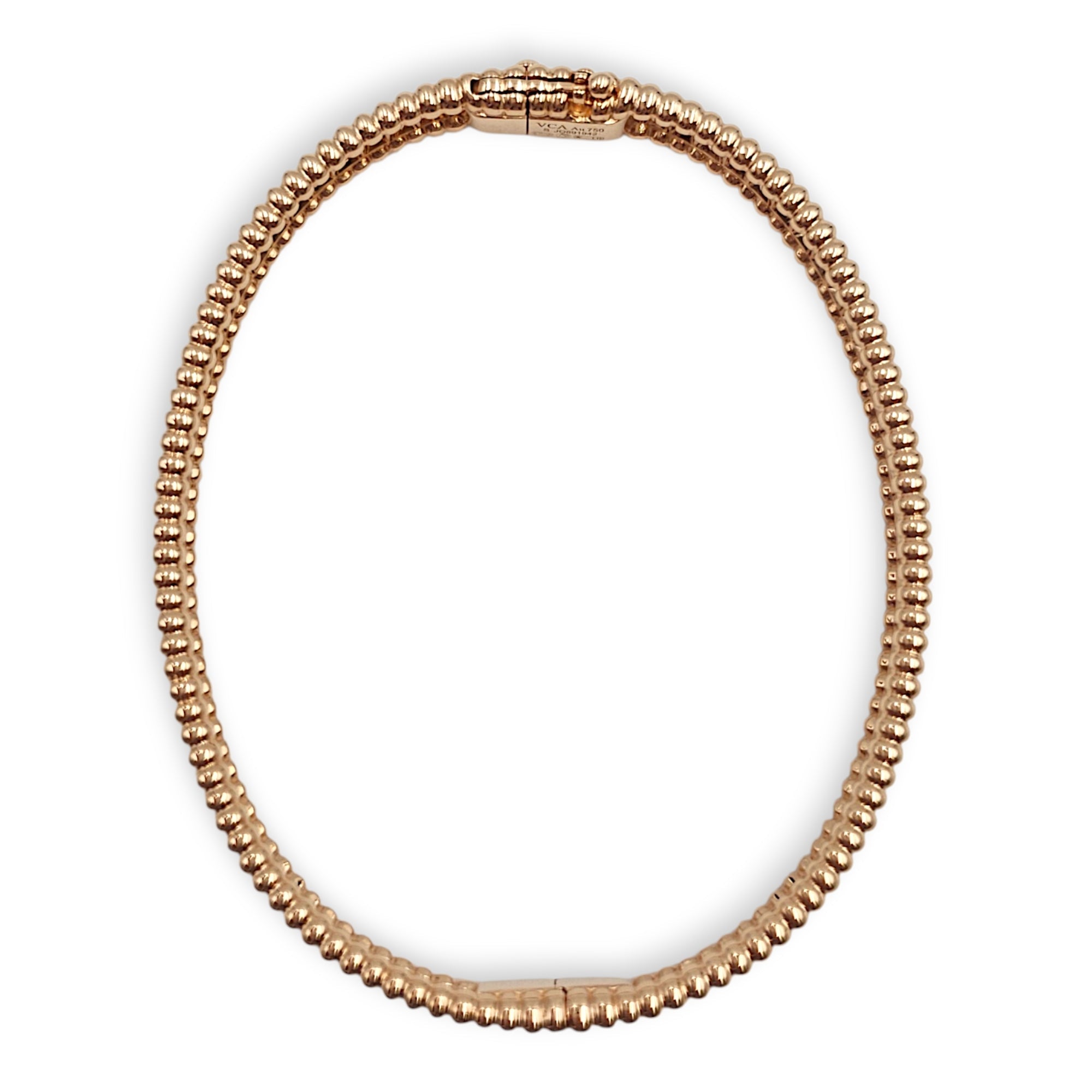 Perlée Diamonds, 1 Row, Small Model S Bracelet in Rose Gold Hardware CL2606-21935 3
