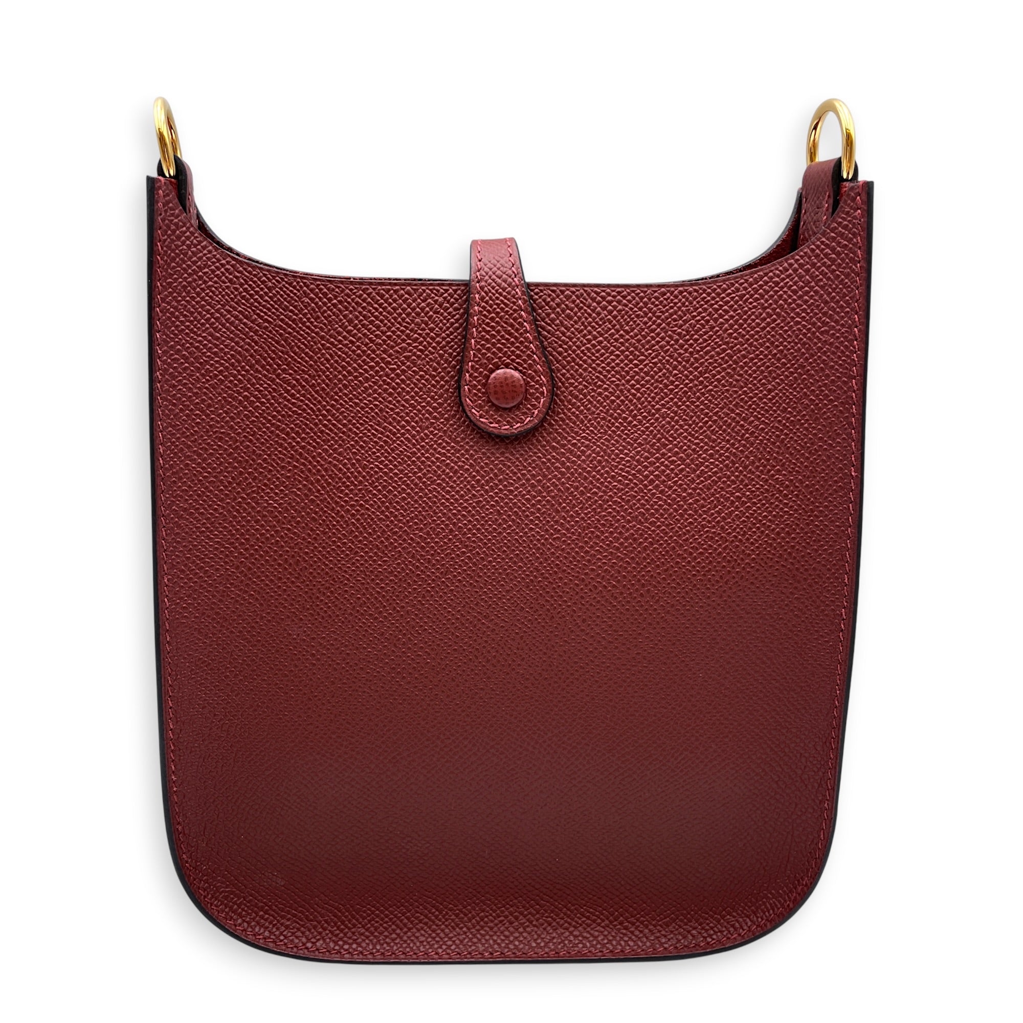 Evelyne Sellier 16 Rouge H in Epsom Gold hardware CL2606-21938 2