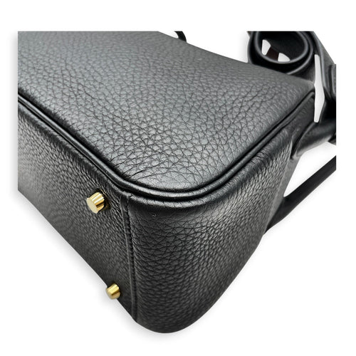 Lindy II Mini Black in Clemence Gold hardware CL2606-21939 10