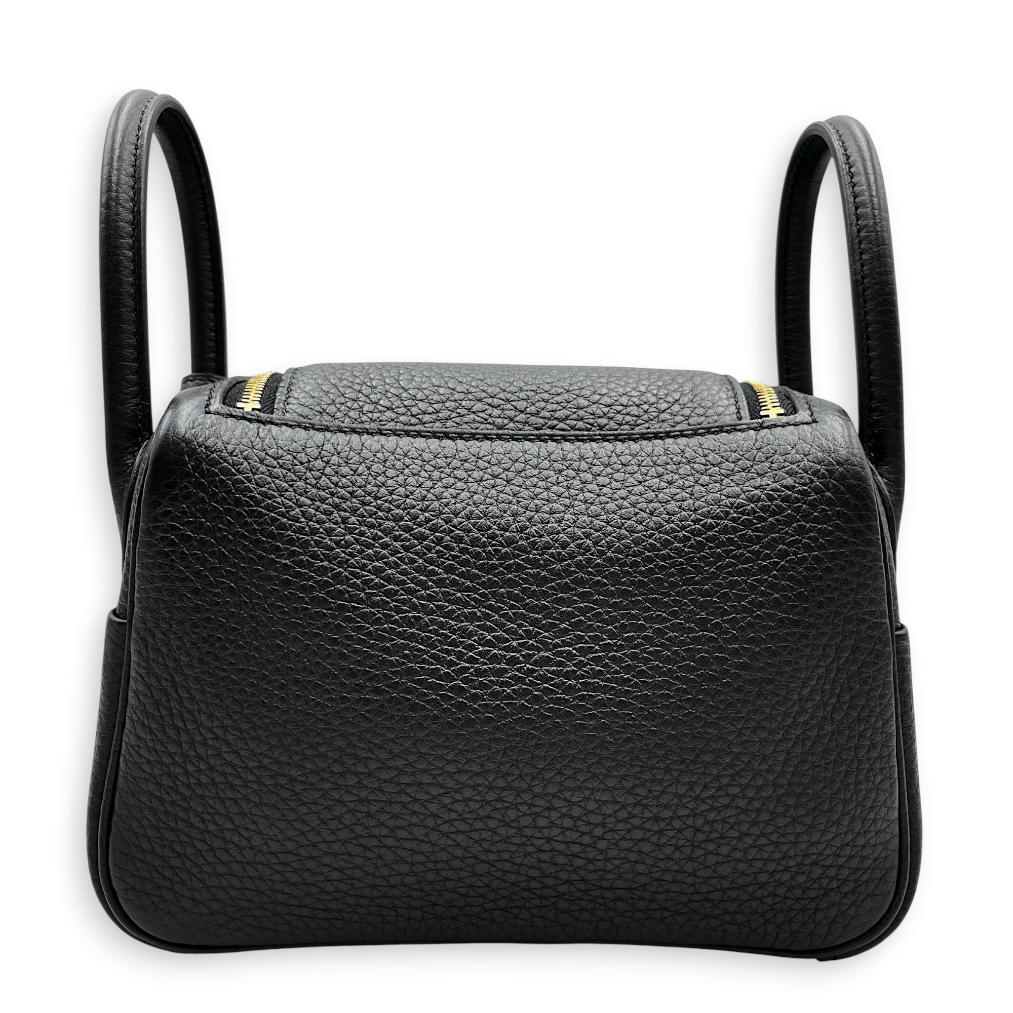 Lindy II Mini Black in Clemence Gold hardware CL2606-21939 2