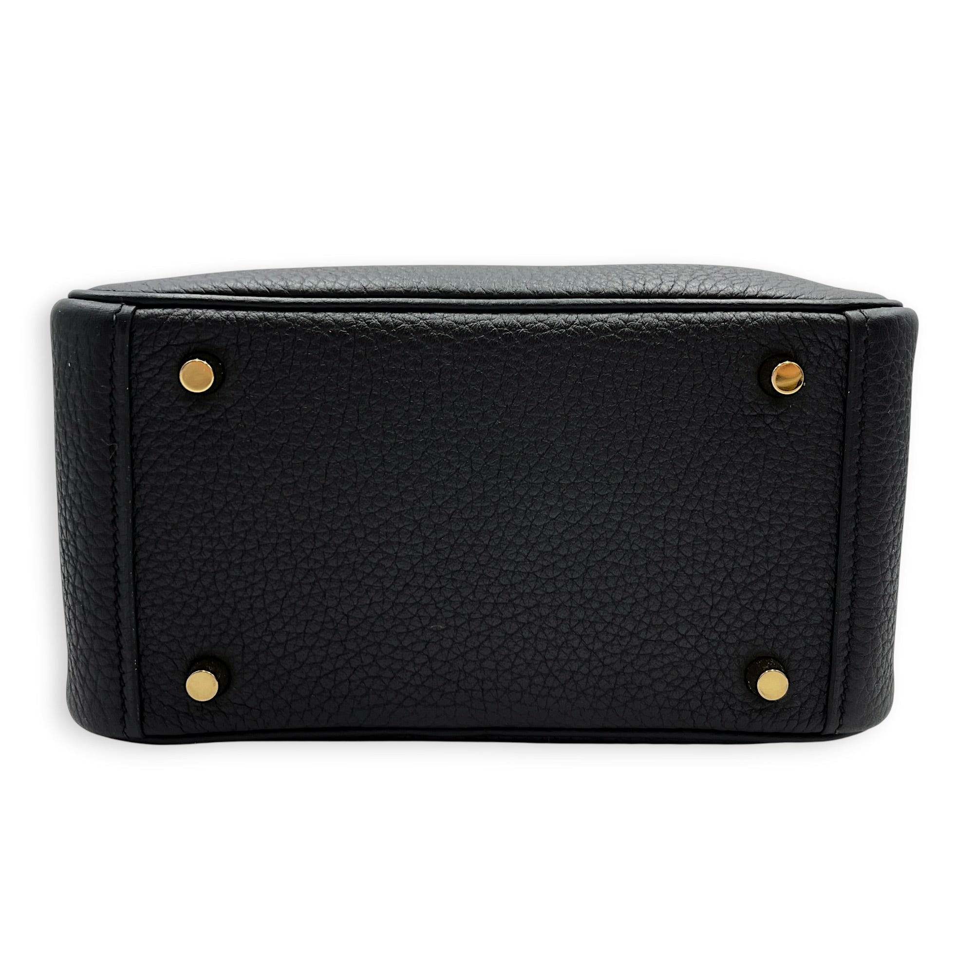 Lindy II Mini Black in Clemence Gold hardware CL2606-21939 3