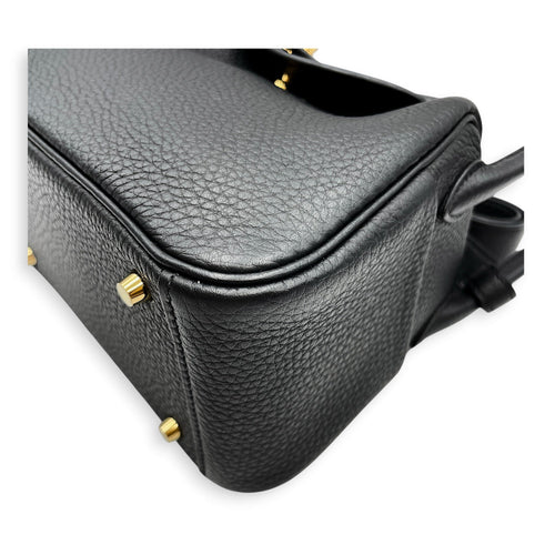 Lindy II Mini Black in Clemence Gold hardware CL2606-21939 6