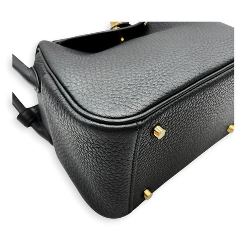 Lindy II Mini Black in Clemence Gold hardware CL2606-21939 7