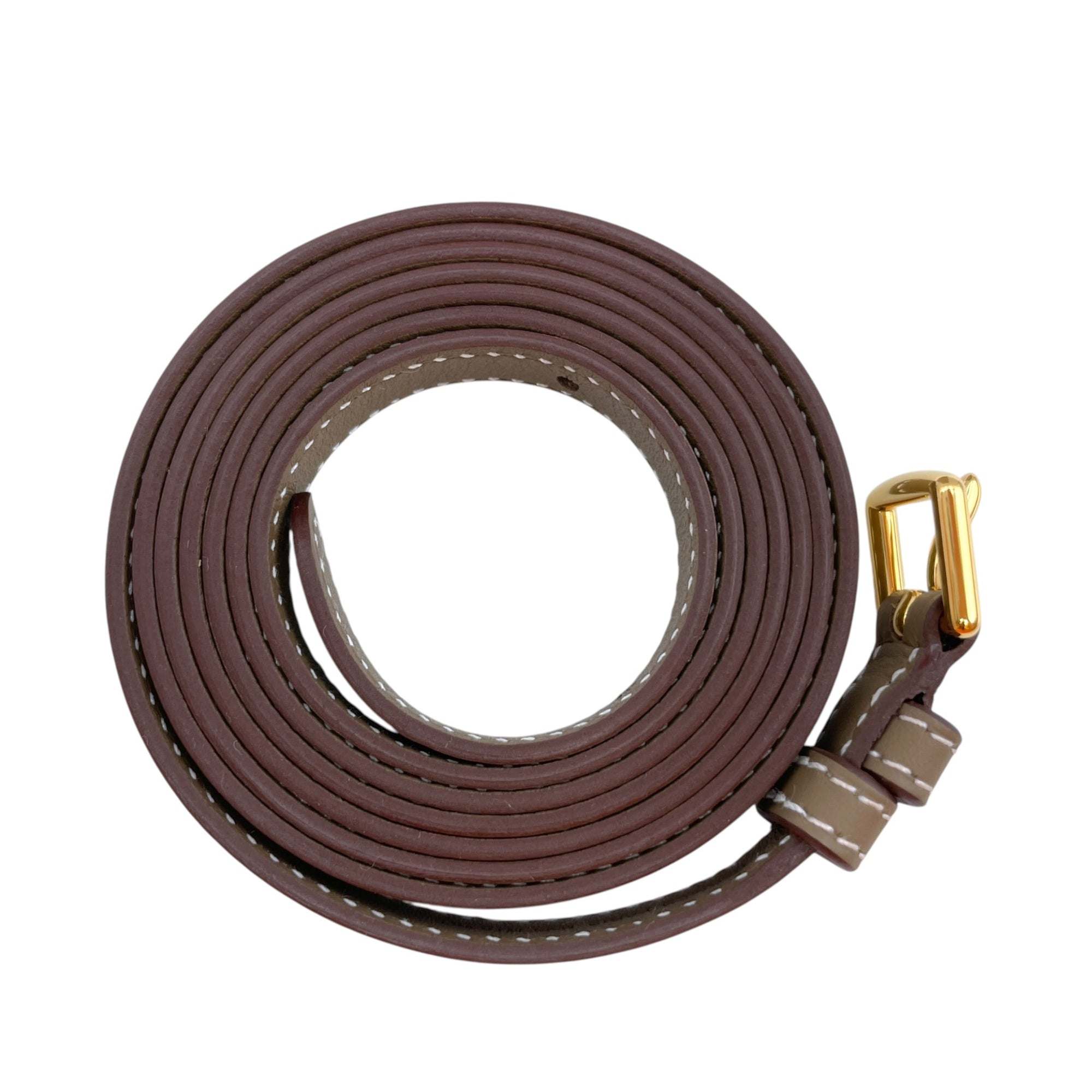 Glenan To Go Etoupe Pouch in Swift Gold hardware CL2606-21941 3