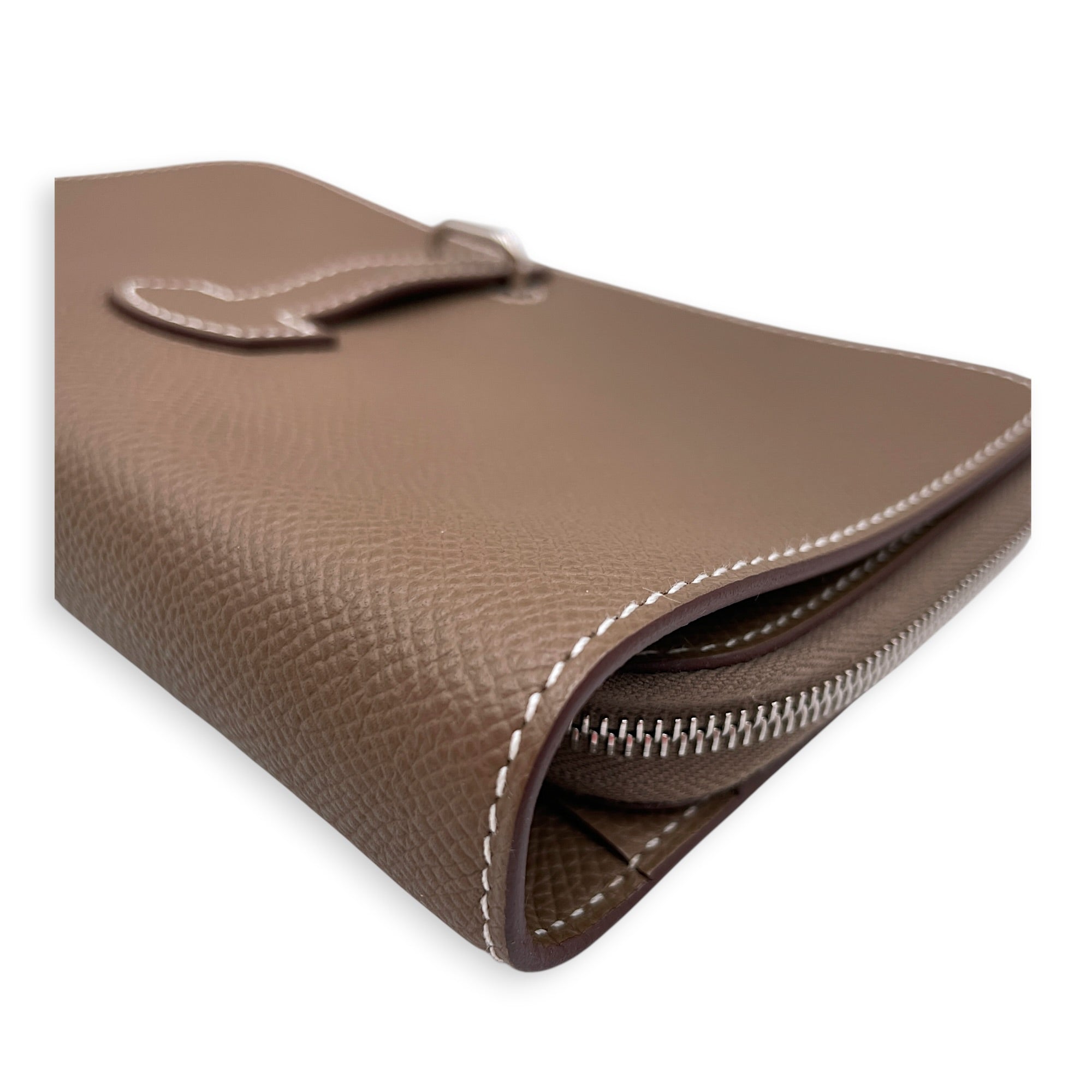 1957 To Go Etoupe Wallet in Epsom Palladium hardware CL2606-21942 11